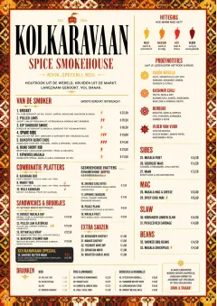 Spice Market Bold menu template preview