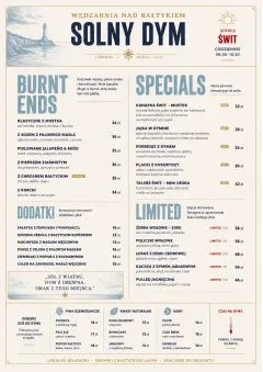 Fine Regional menu template preview