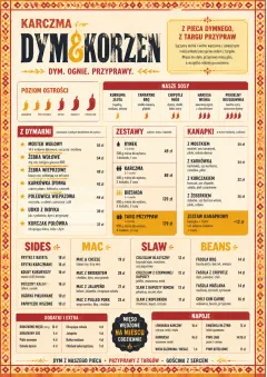 Spice Market Bold menu template preview