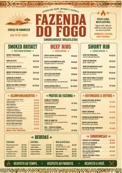 Heritage Tradition menu template preview