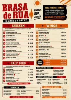 Street Stall Energy menu template preview