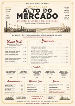 Fine Regional menu template preview