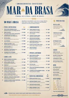Coastal Regional menu template preview