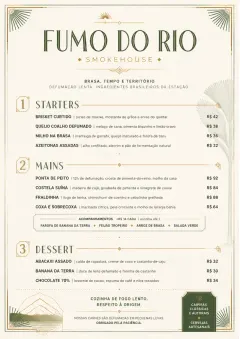 Chef Carte Brève menu template preview