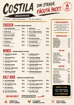 Street Stall Energy menu template preview
