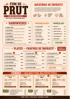 Family Style Feast menu template preview