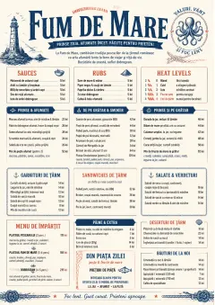 Coastal Regional menu template preview