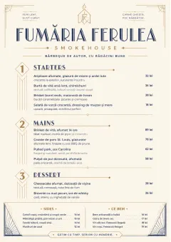 Chef Carte Brève menu template preview