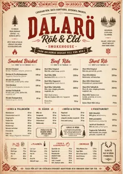 Heritage Tradition menu template preview
