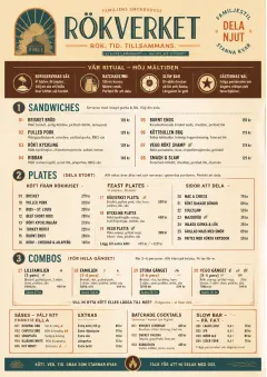 Family Style Feast menu template preview