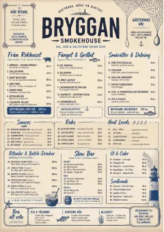 Coastal Regional menu template preview