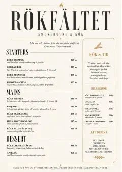 Chef Carte Brève menu template preview