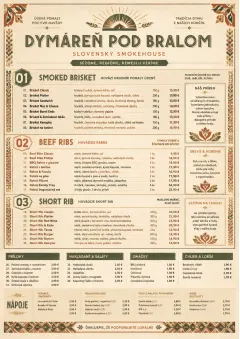 Heritage Tradition menu template preview