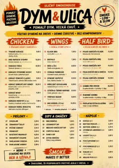 Street Stall Energy menu template preview