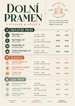 Boutique Pour Card menu template preview