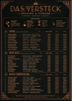 Speakeasy Spirits menu template preview
