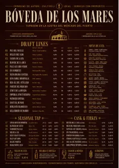 Editorial Cellar menu template preview