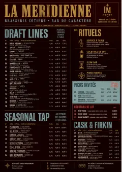 Editorial Cellar menu template preview