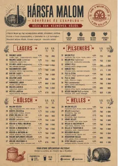Heritage Taproom menu template preview