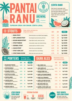 Tropical Refresh menu template preview