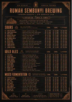 Speakeasy Spirits menu template preview