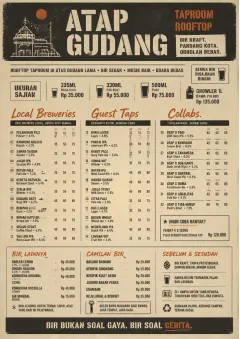 Industrial Craft menu template preview