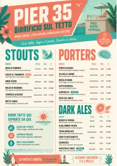 Tropical Refresh menu template preview