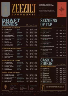 Editorial Cellar menu template preview