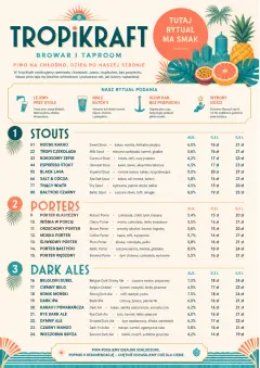 Tropical Refresh menu template preview