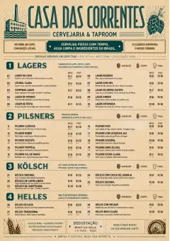 Heritage Taproom menu template preview