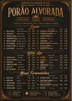Speakeasy Spirits menu template preview