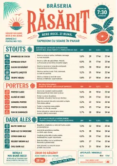 Tropical Refresh menu template preview