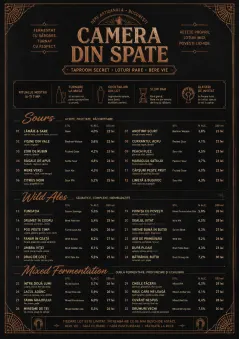 Speakeasy Spirits menu template preview