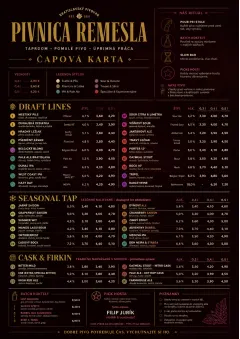 Editorial Cellar menu template preview