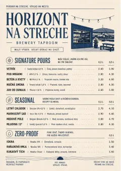 Boutique Pour Card menu template preview