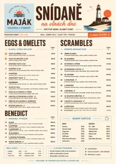 Sunrise Classic menu template preview