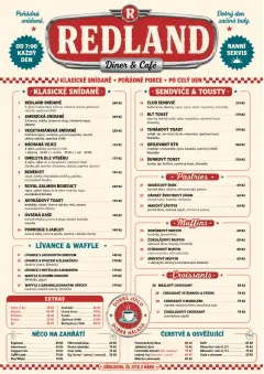 Diner Comfort menu template preview