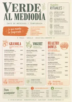 Market Fresh Midday menu template preview
