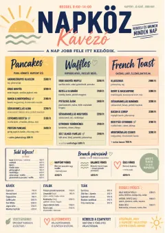 Modern Brunch Editorial menu template preview