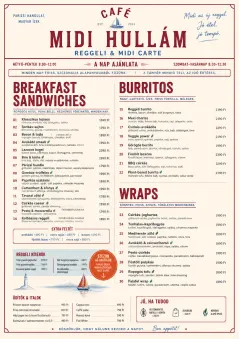 Bistro Midi menu template preview