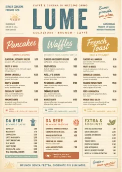 Modern Brunch Editorial menu template preview