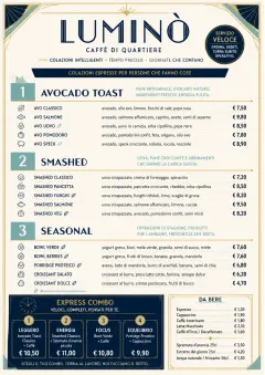 Power Lunch menu template preview