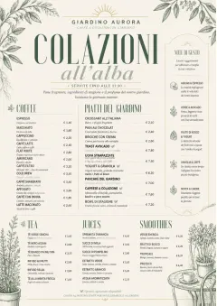 Garden Patio Day menu template preview