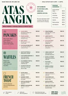 Modern Brunch Editorial menu template preview
