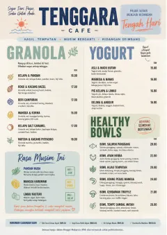 Market Fresh Midday menu template preview