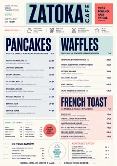 Modern Brunch Editorial menu template preview