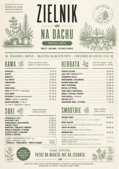 Garden Patio Day menu template preview