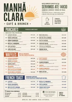 Modern Brunch Editorial menu template preview