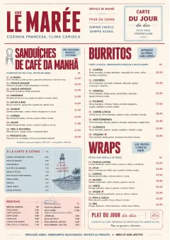 Bistro Midi menu template preview