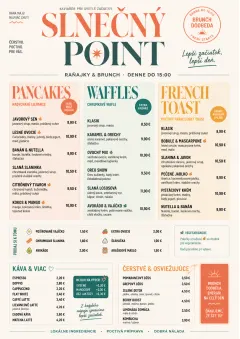 Modern Brunch Editorial menu template preview